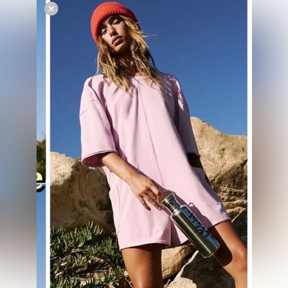 FP Movement by Free People Pants - 🆕 Free People Movement Hot Shot Tee Romper in Lilac. Size: M (2 available)